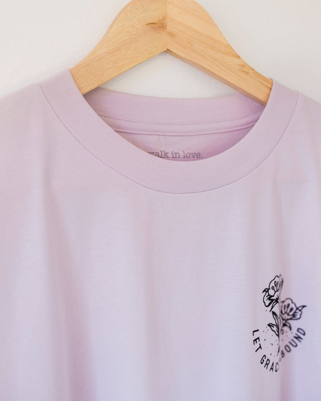 Let Grace Abound Orchid Women's Tee