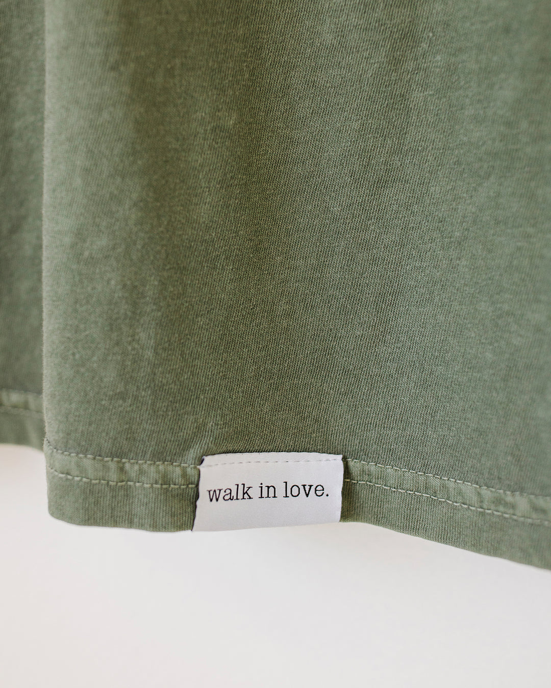 Do Everything in Love Moss Vintage Washed Tee