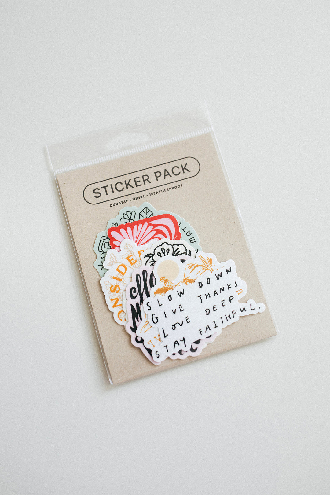 Slow Down Sticker Pack