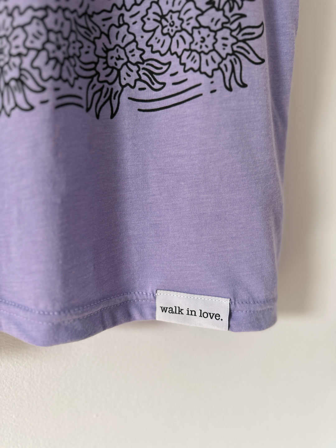 walk in love. Island Vibes Dark Lav Tri-Blend Tee