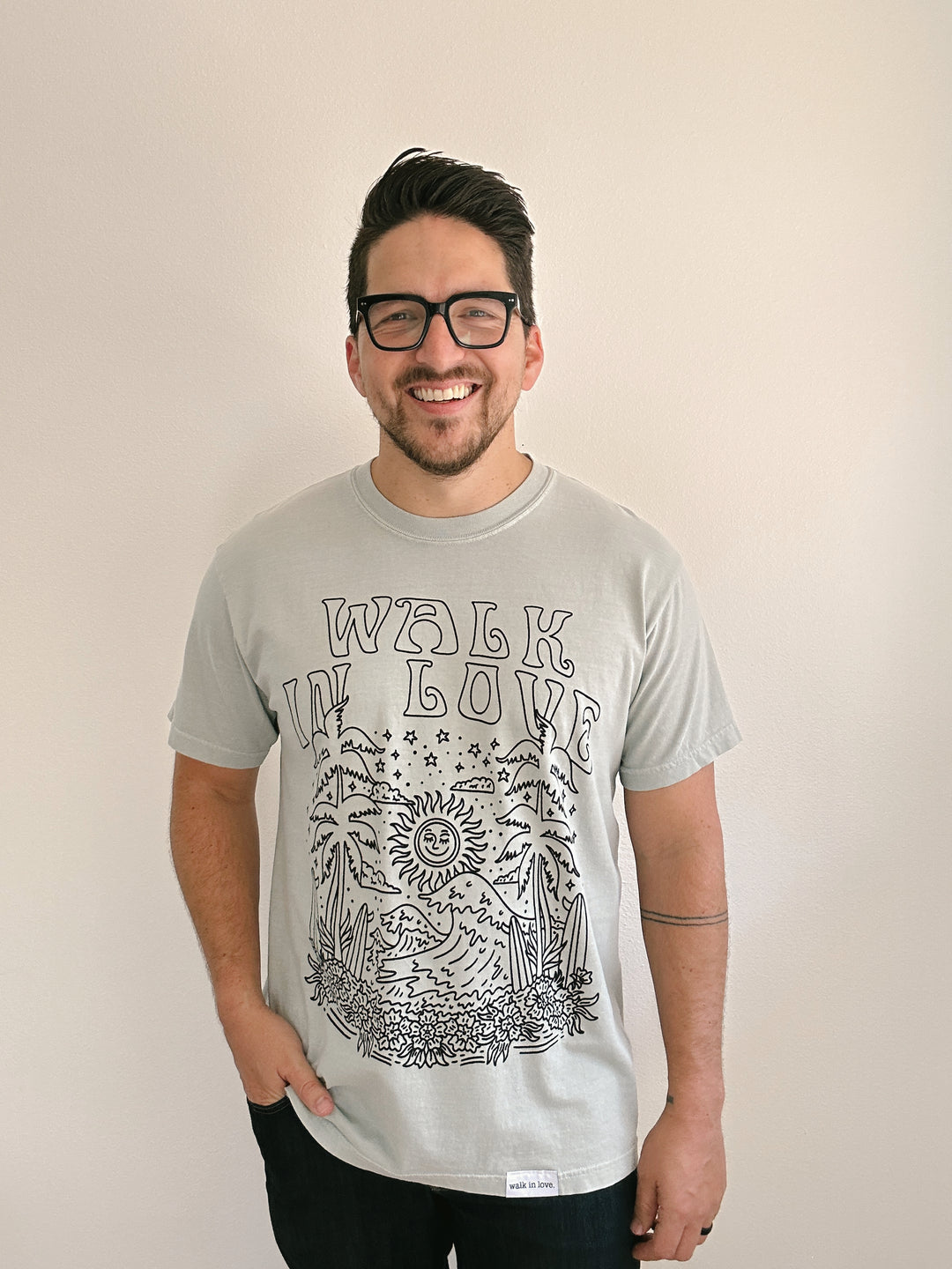 walk in love. Island Vibes Vintage Washed Bay Tee