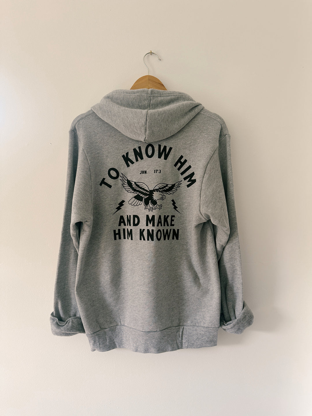 Make Him Known Gray Hoodie