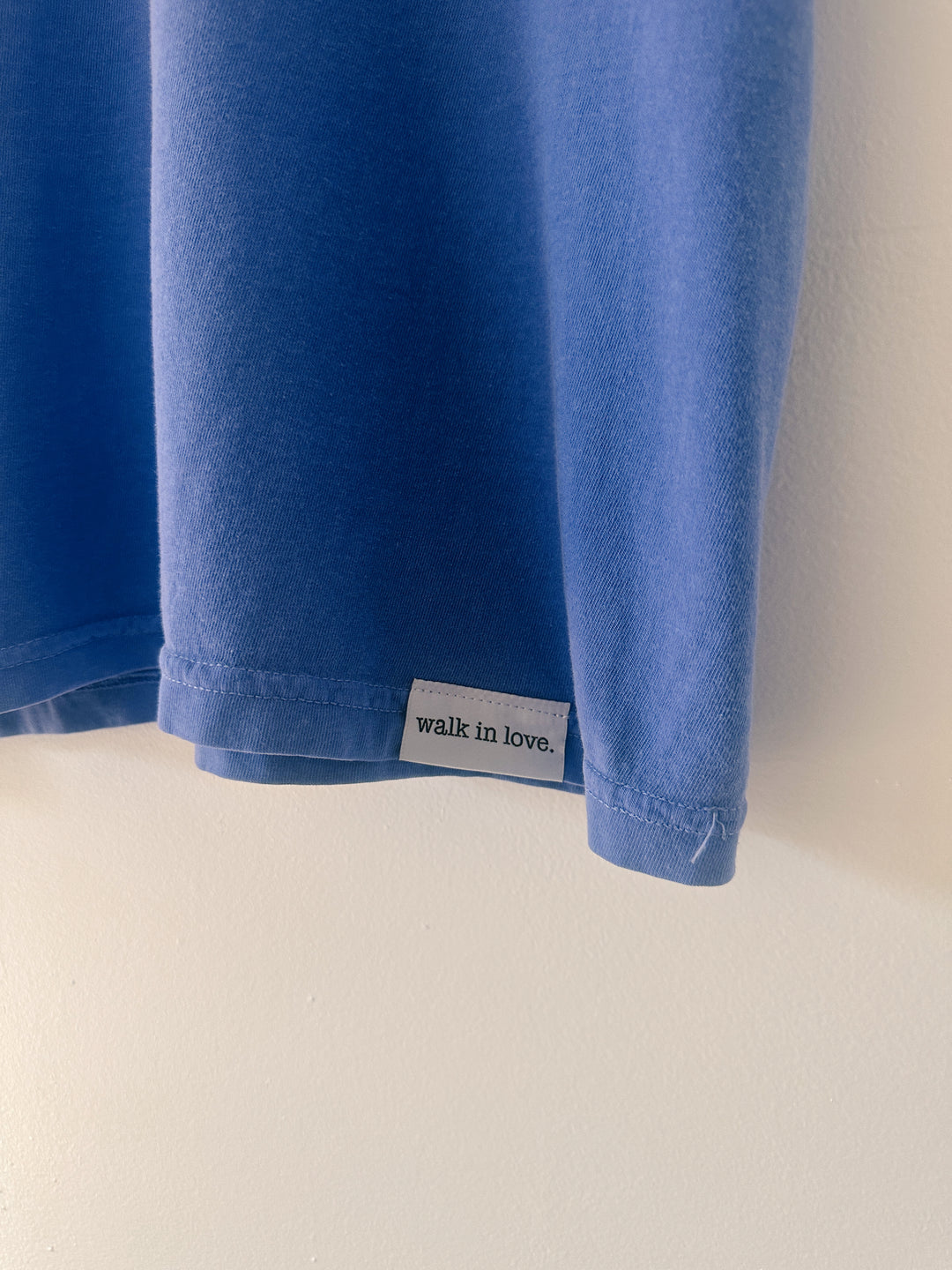 Choose Joy Smiley Vintage Washed Periwinkle Tee