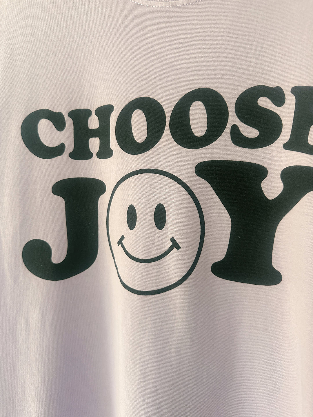 Choose Joy Smiley Vintage Washed Orchid Tee
