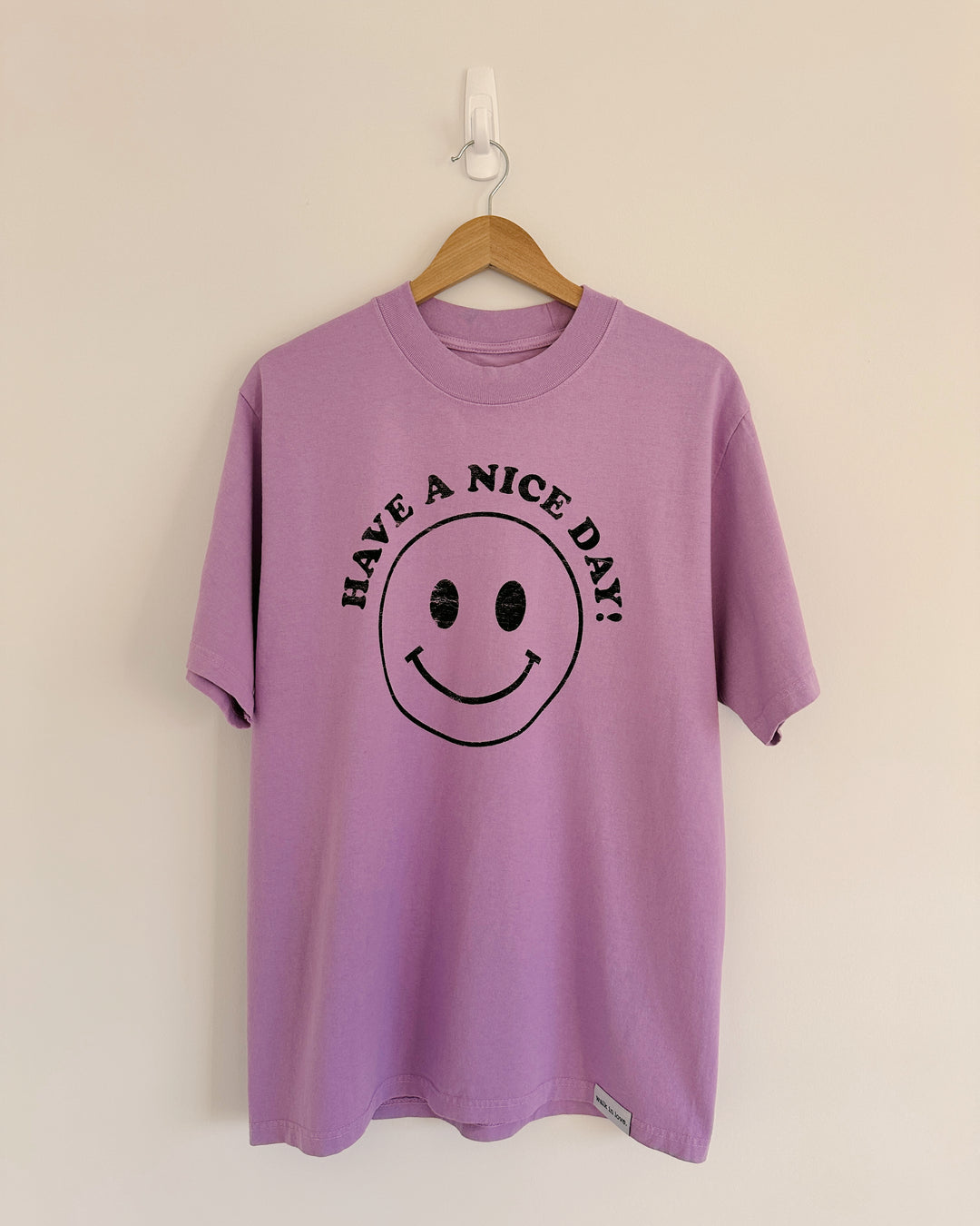 Have A Nice Day Pastel Purple Heavyweight Tee