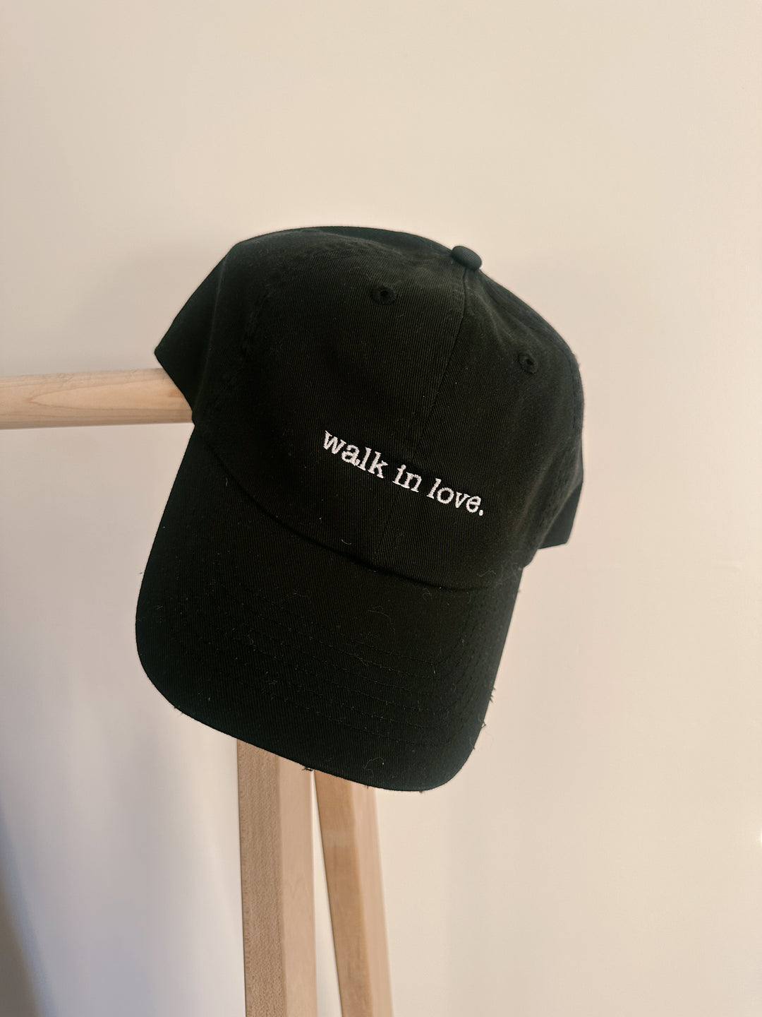 walk in love. Original Black Dad Hat