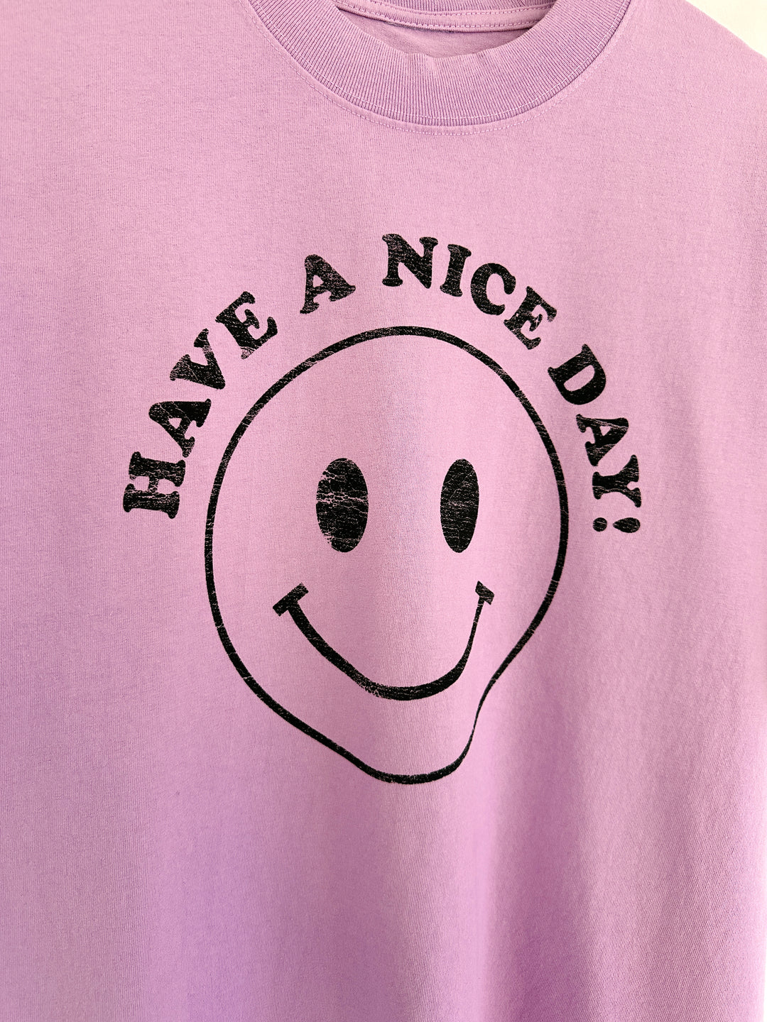Have A Nice Day Pastel Purple Heavyweight Tee