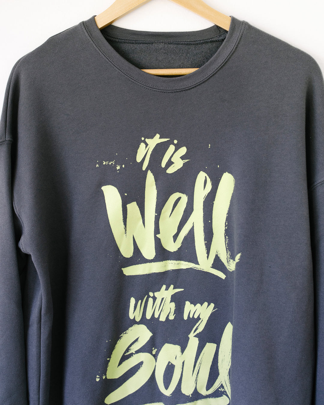 It Is Well Asphalt Sweatshirt