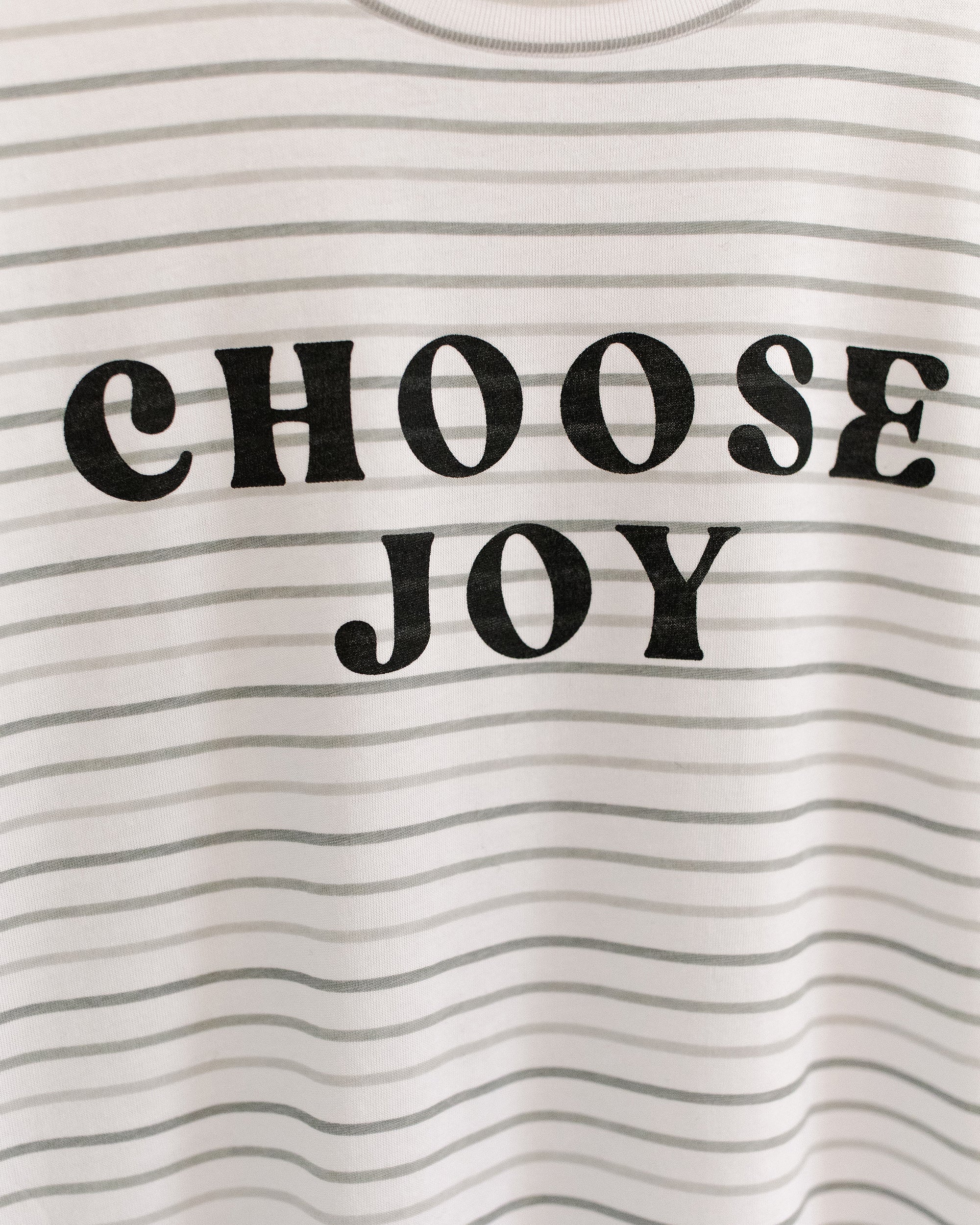 Choose Joy Shadow Stripe Tee