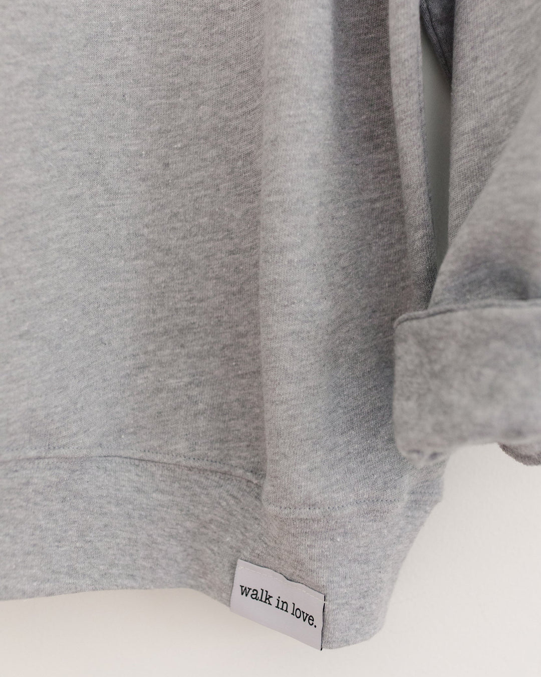 Consider The Wildflowers Pressed Flowers Gray Sweatshirt