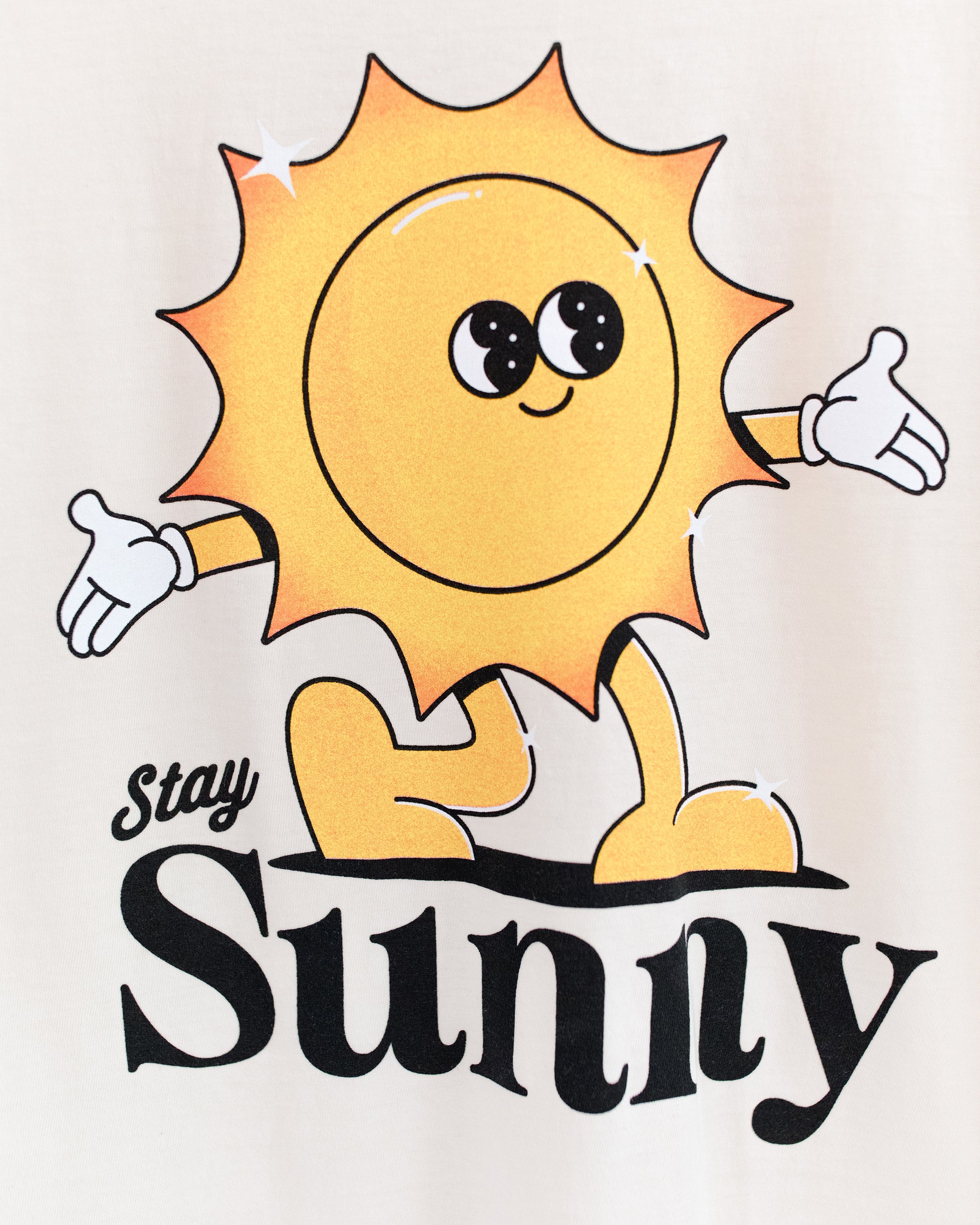 Stay Sunny Vintage Washed Ivory Tee