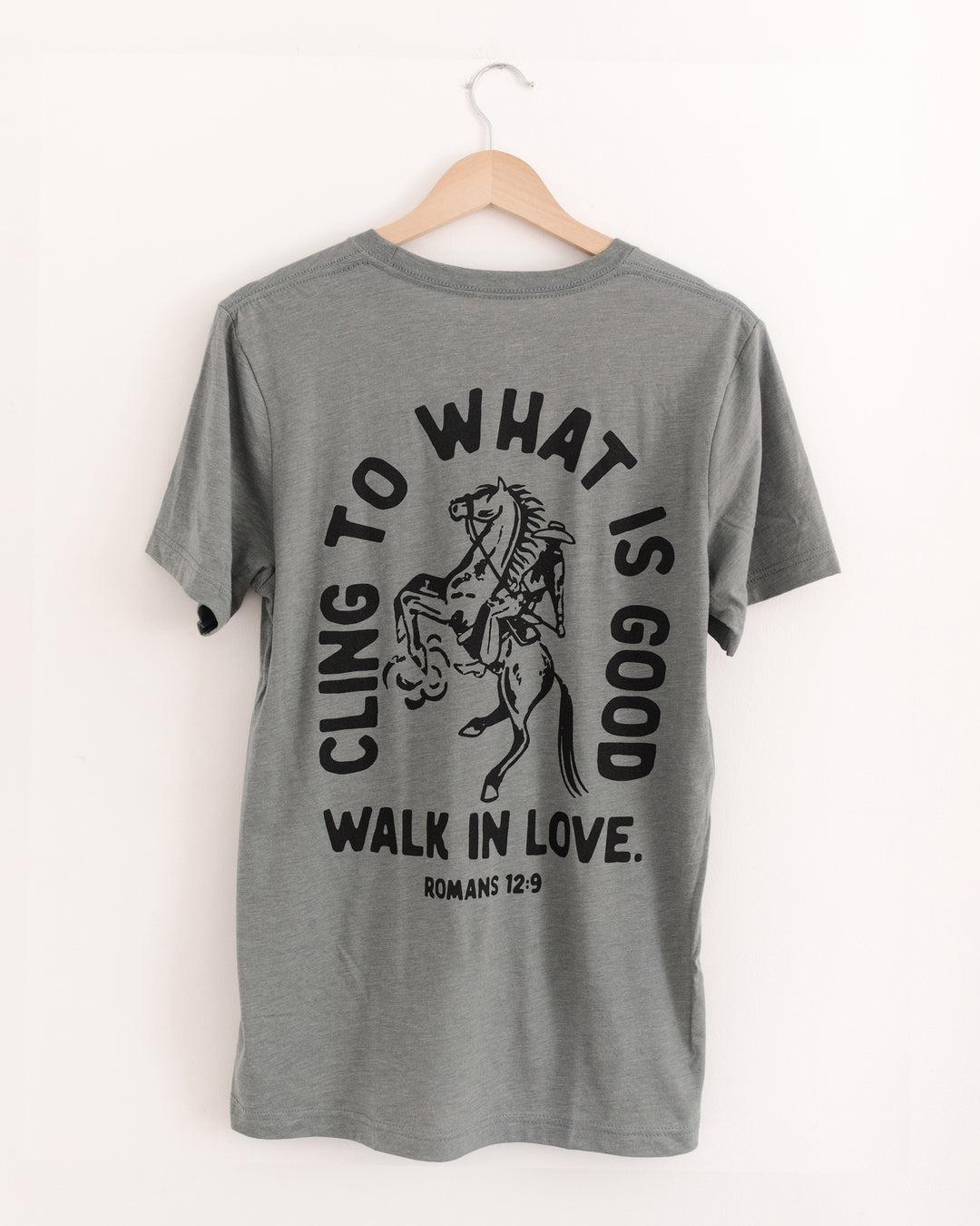 Cling to What is Good Blue Storm Tri-Blend Tee