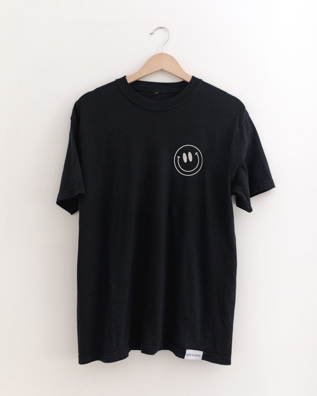 Hey! You Are Loved Black Vintage Washed Tee