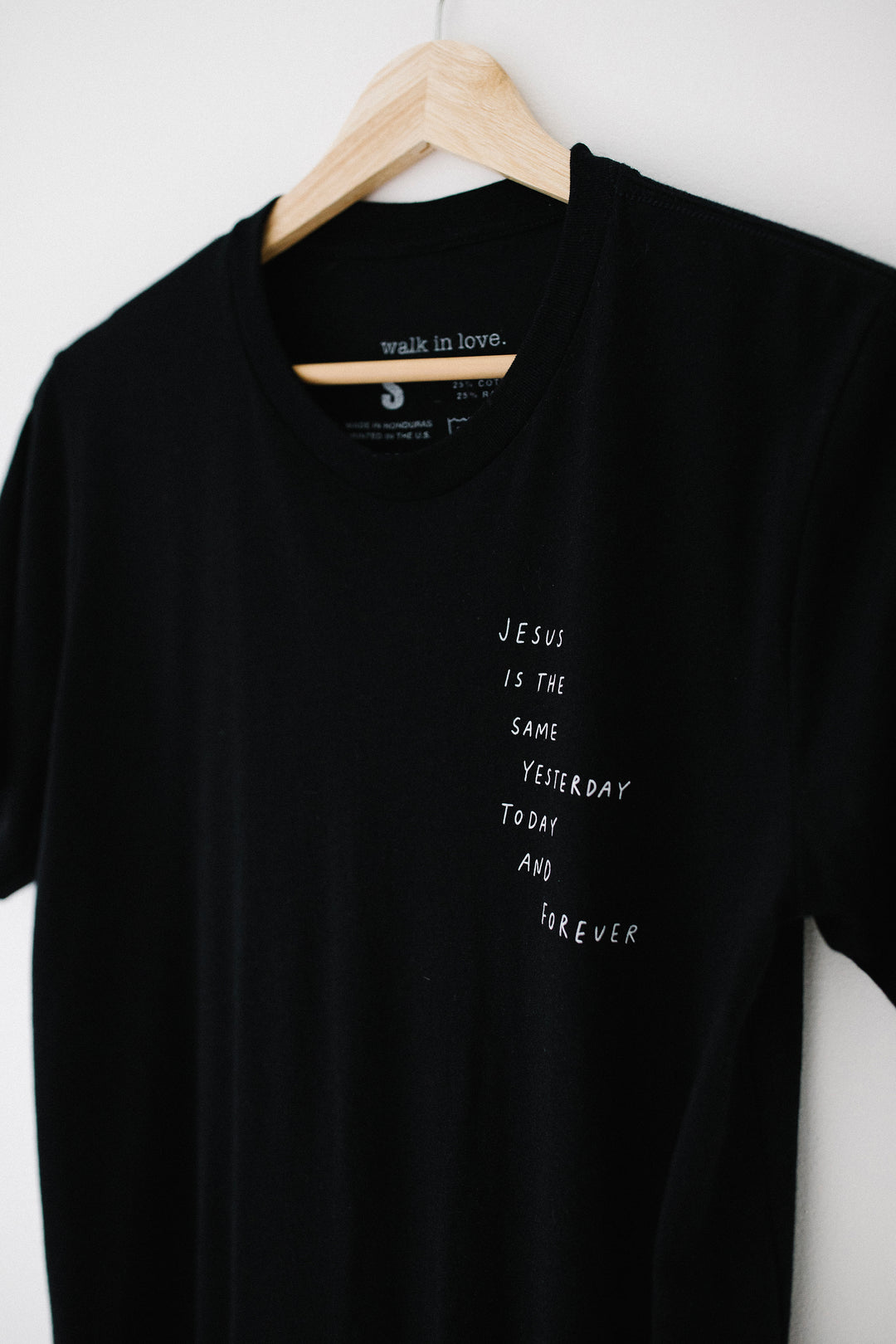 Jesus is the Same Black Tri Blend Tee