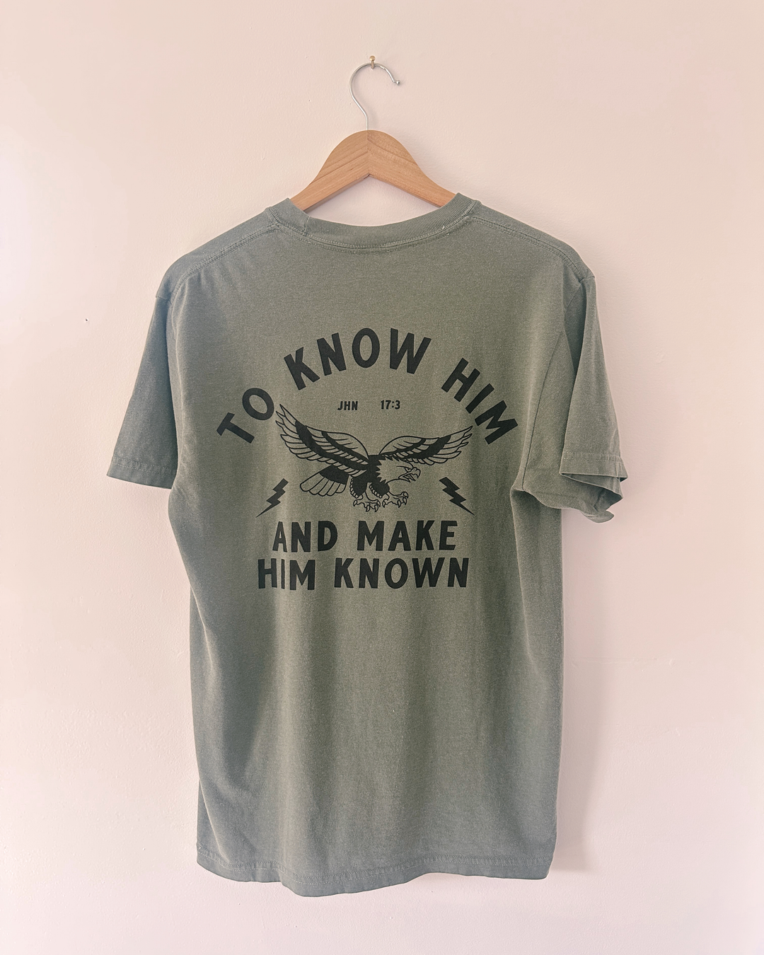 Make Him Known Vintage Washed Moss Tee