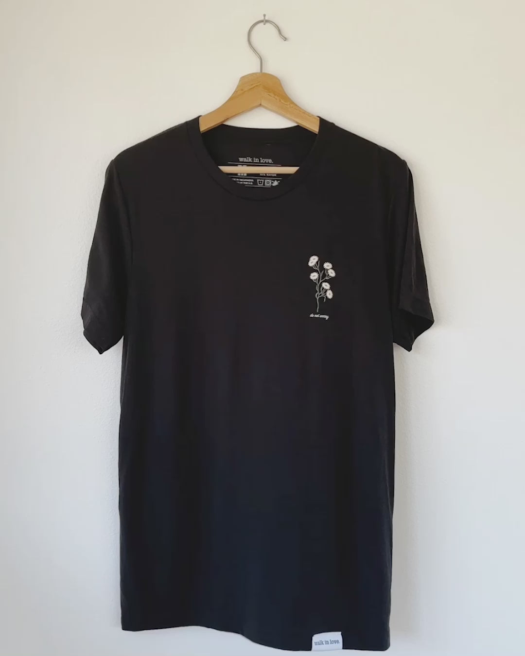 Do Not Worry Black Tee