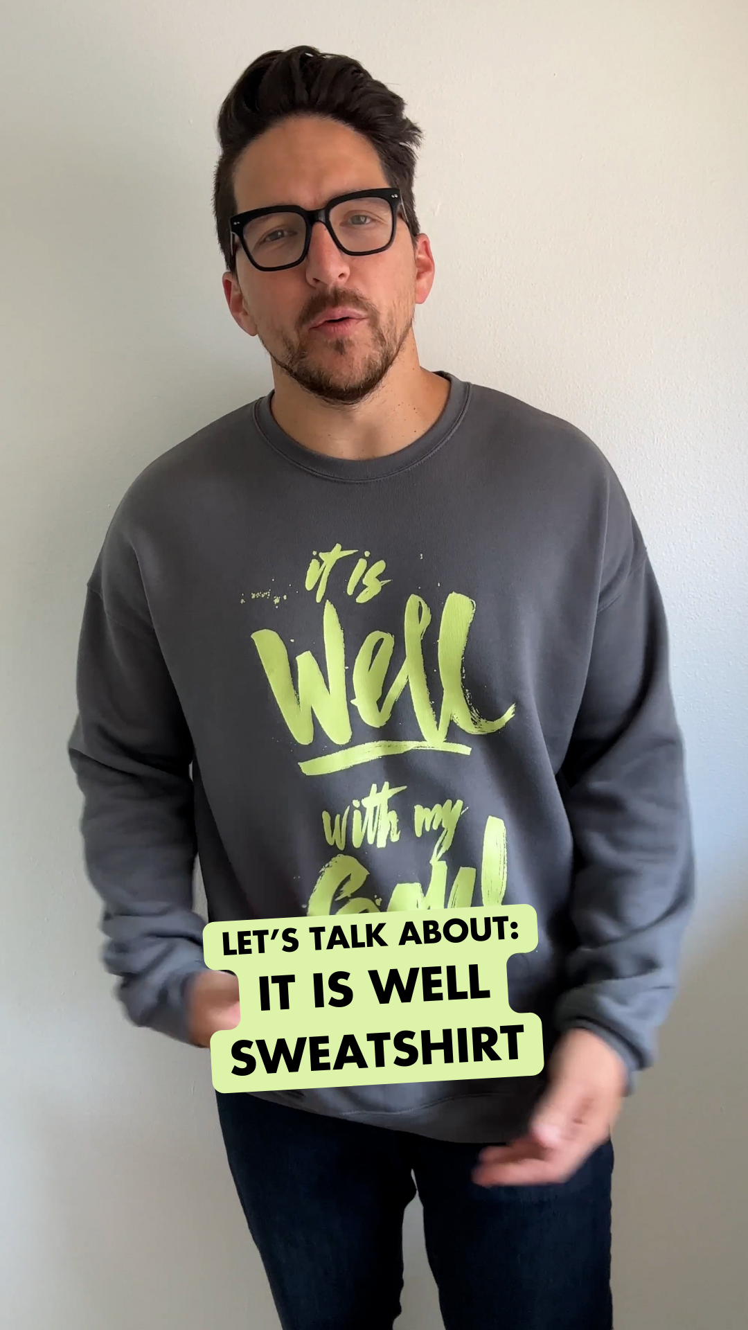 It Is Well Asphalt Sweatshirt