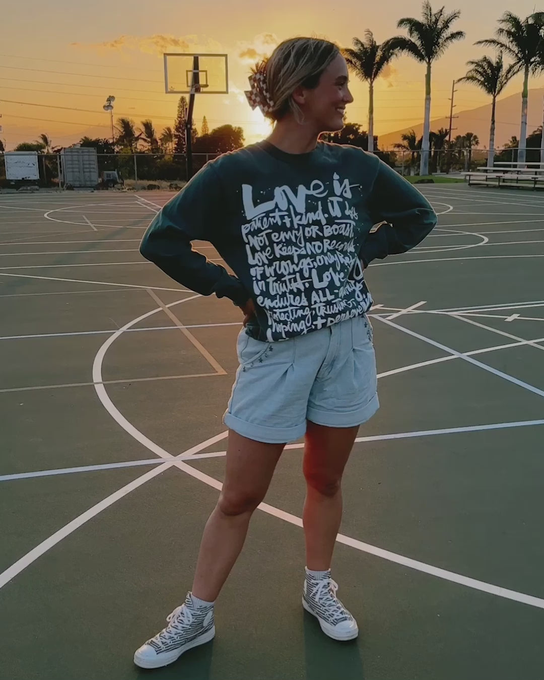 Love is Spruce Vintage Washed Long Sleeve