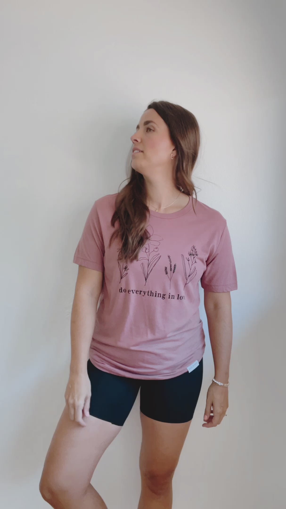 Do Everything in Love Dusty Rose Tee