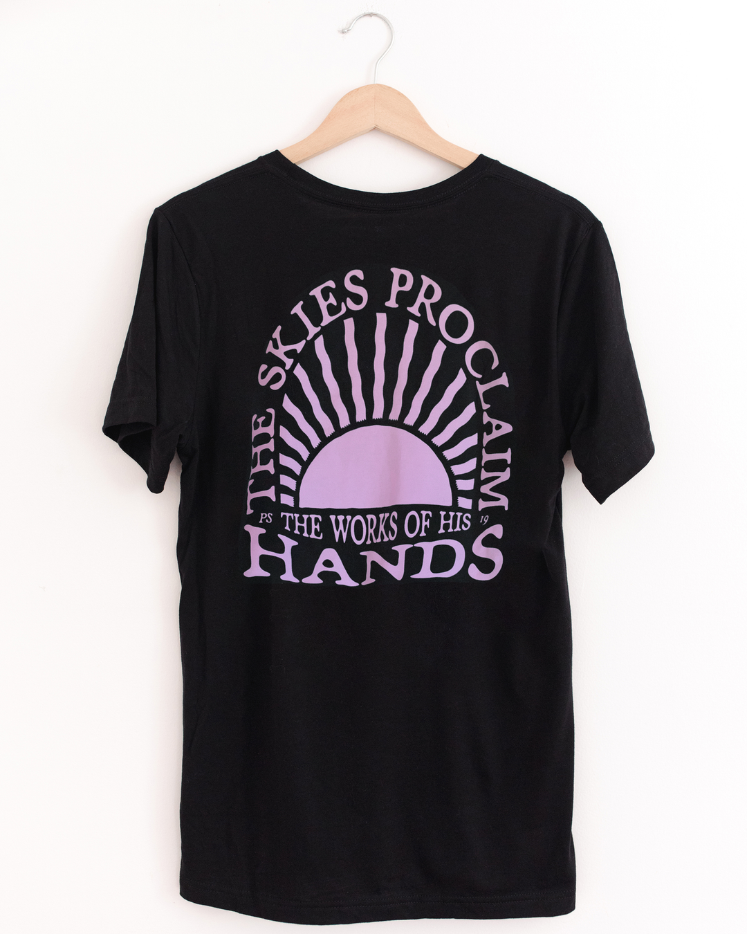 The Skies Proclaim Black Tri-Blend Tee