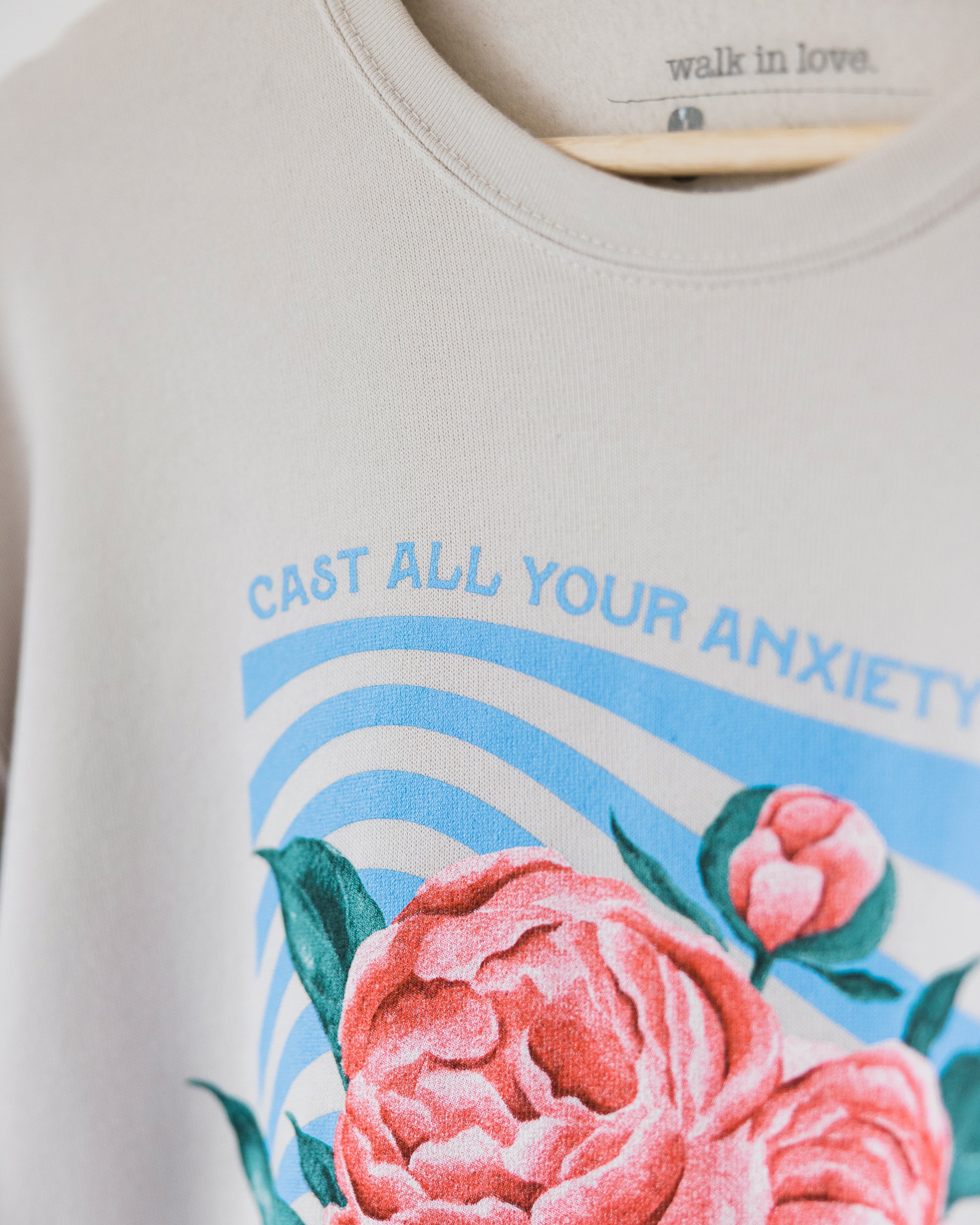 Cast All Your Anxiety On Him Heather Dust Sweatshirt