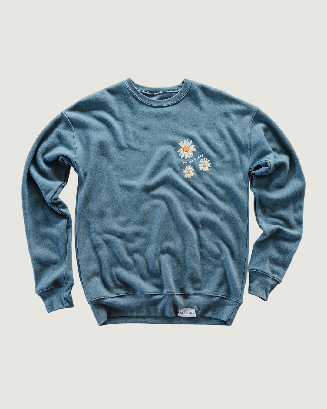 Do Not Worry Daisy Heather Slate Sweatshirt