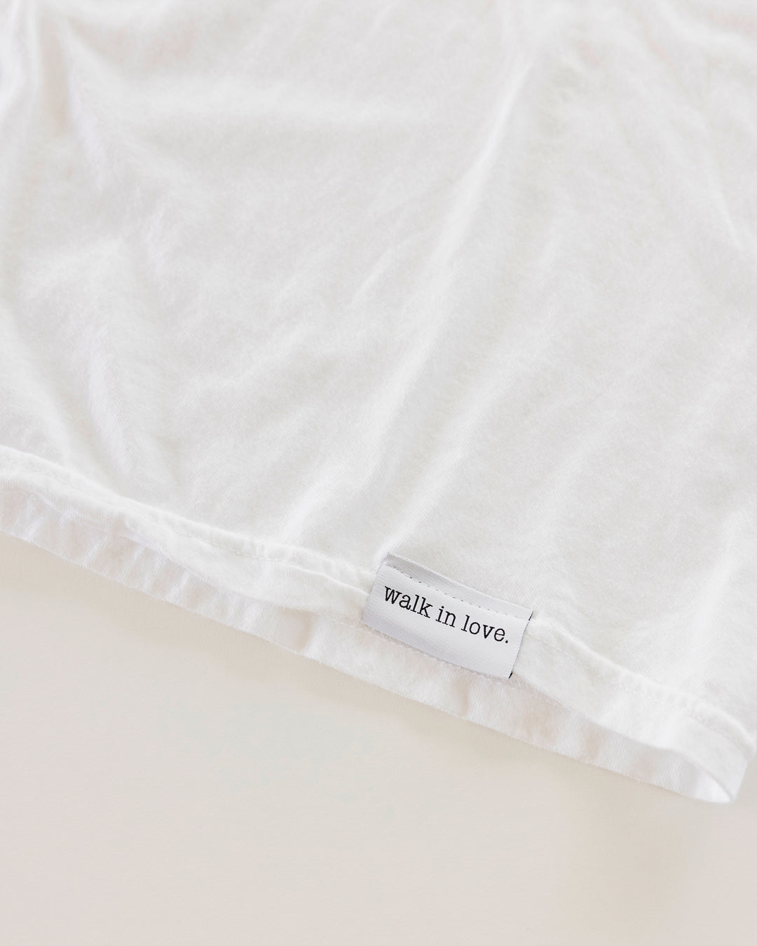 In Every Season White Vintage Washed Embroidered T-Shirt