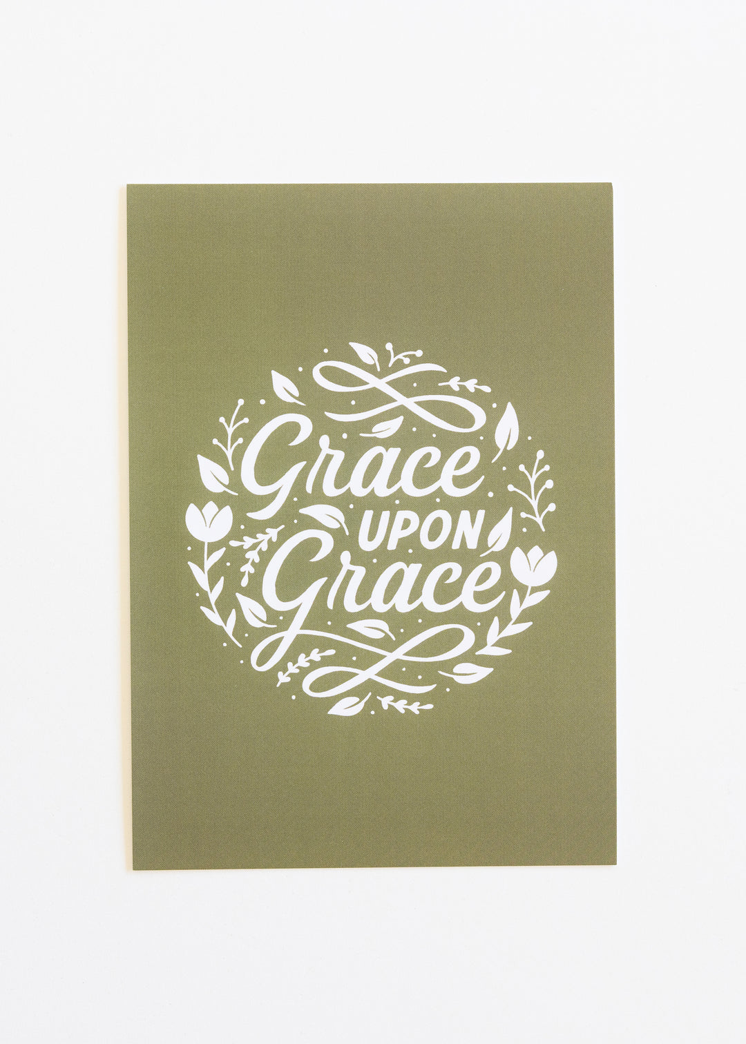 Grace Upon Grace Green Print