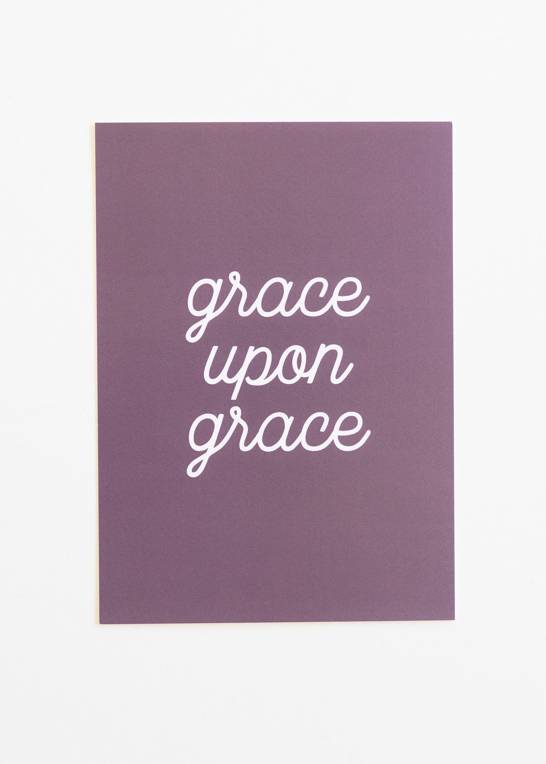 Grace Upon Grace Purple Print