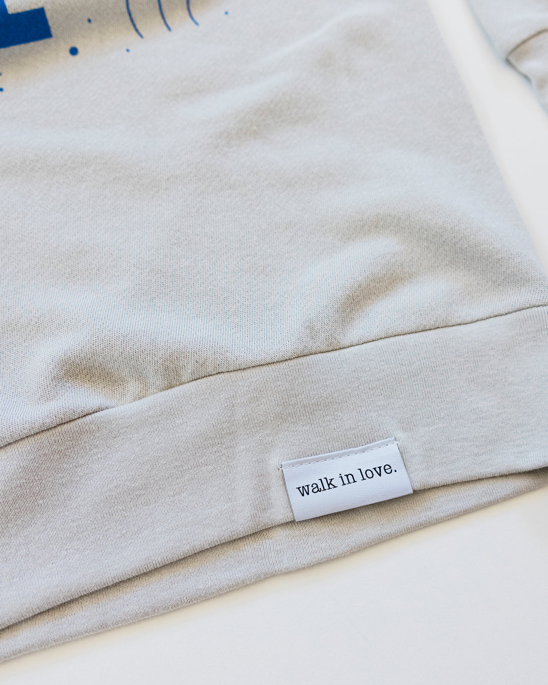 Rejoice Always Light Gray Lightweight French Terry Sweatshirt